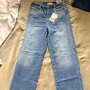 Zara Light Blue Wide Leg Jeans